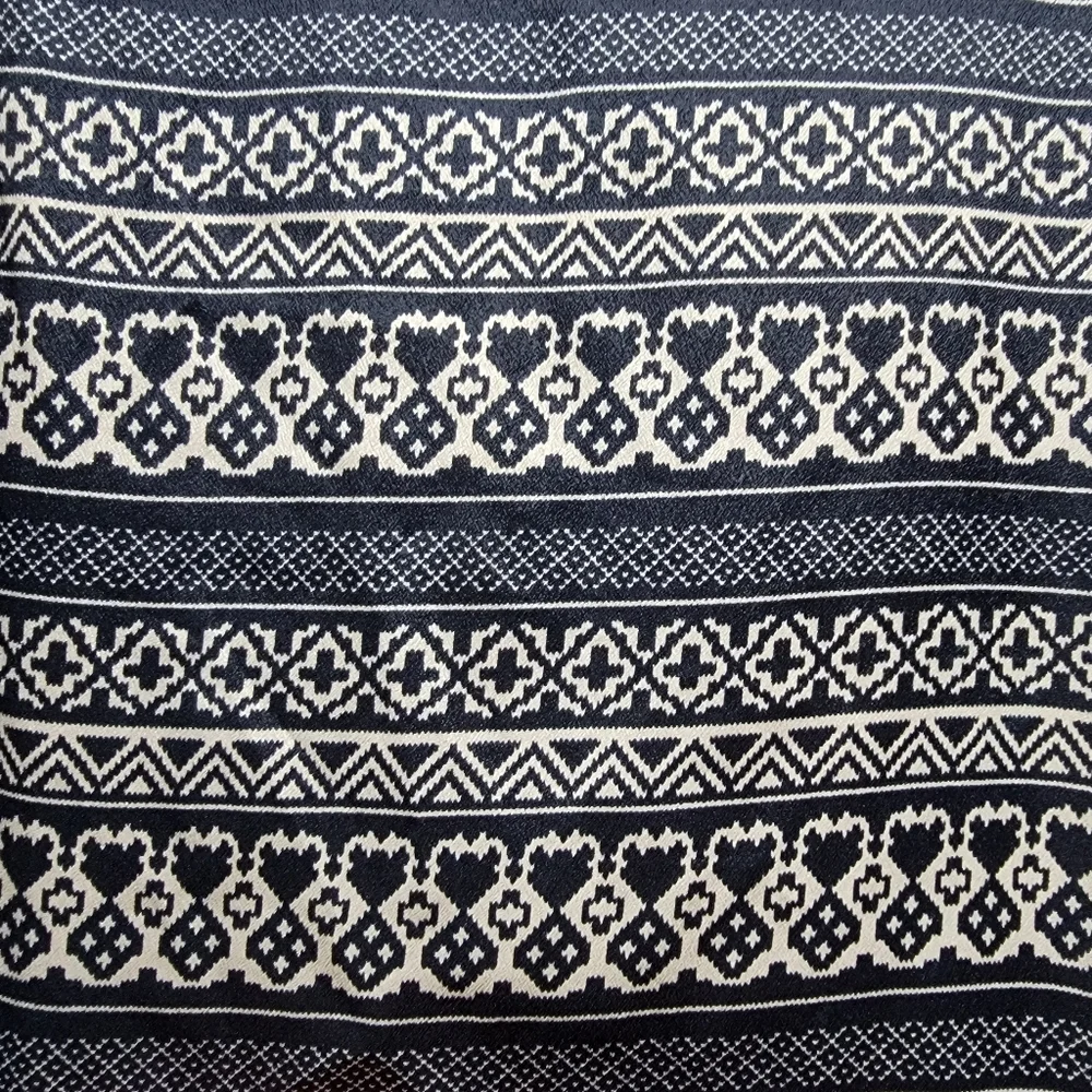 Allen B Pattern Shirt Dress with Smocked Waist - Picture 13 of 15